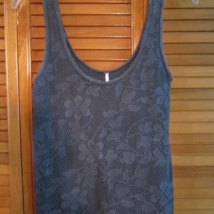 FREE PEOPLE TANK TOP, Blue, Sz M.
